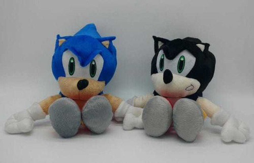 Pelúcias Personagem De Jogos Da Sega Sonic Azul E Preto